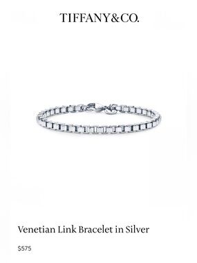 Tiffany & Co. Silver Venetian Link Bracelet